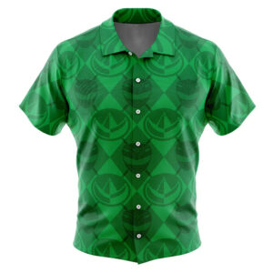 Green Ranger Pattern Power Rangers Hawaiian Shirt