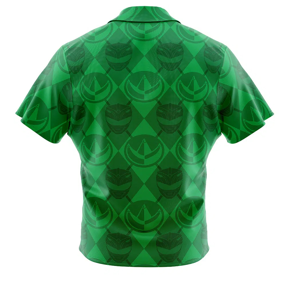 Green Ranger Pattern Power Rangers Hawaiian Shirt 2 Green Ranger Pattern Power Rangers Hawaiian Shirt - Image 2