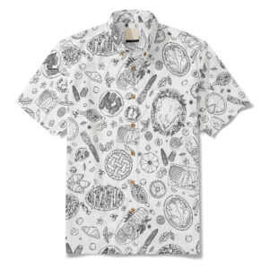 Harvest Sketch Hawaiian Shirt