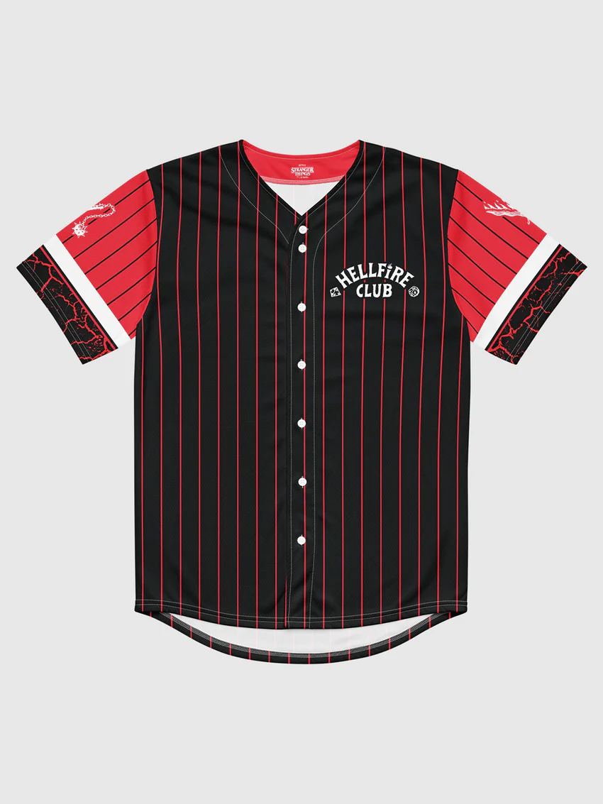 Hellfire Club Baseball Jersey 1 Hellfire Club Baseball Jersey