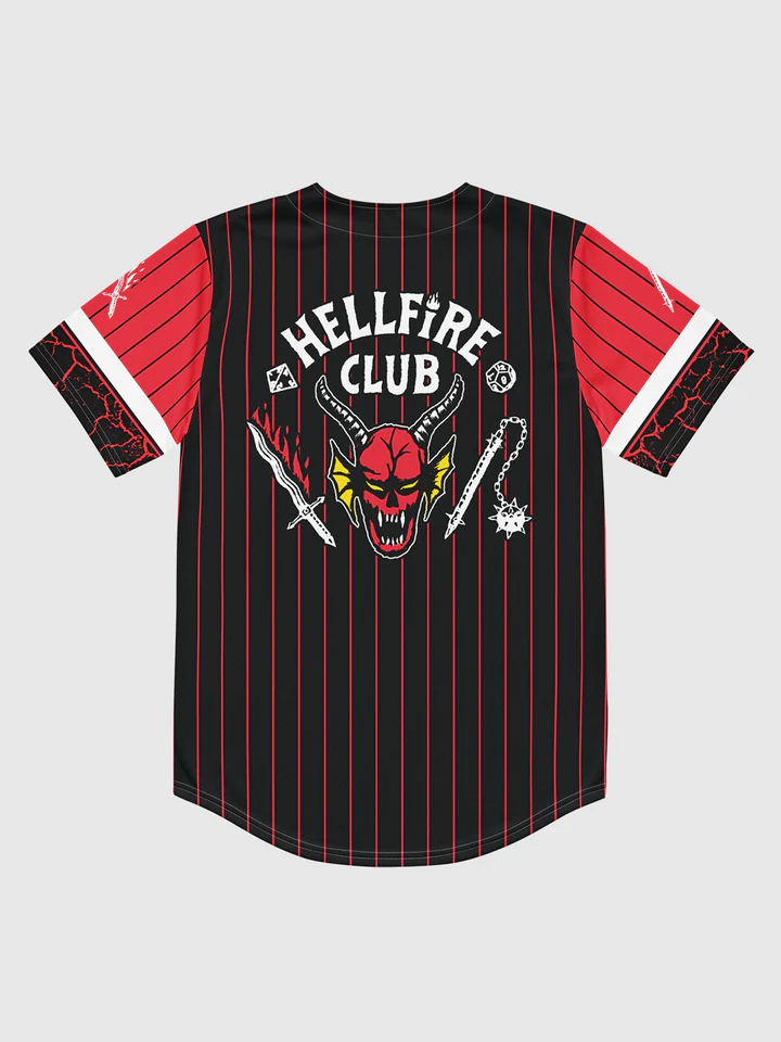 Hellfire Club Baseball Jersey 2 Hellfire Club Baseball Jersey - Image 2