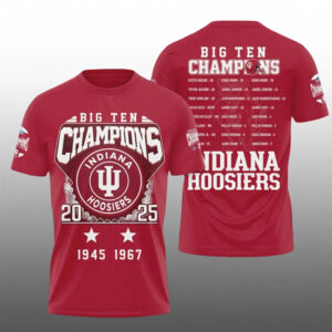 Hoosiers Big Ten Conference Champions 2025 Shirt