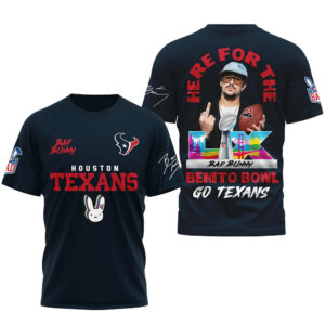 Houston Texans Football League Bad Bunny Benito Bowl Go Texans Shirt