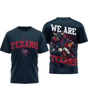 Houston Texans We Are Texans Mascot Graphic T-Shirt