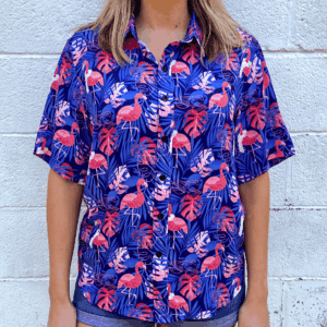 Ready to Flamingle (Blue) / Hawaiian Shirt