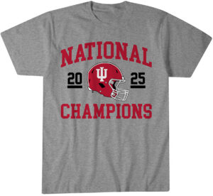 Indiana Football 2025 CFP National Champions Helmet T-Shirt