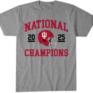 Indiana Football 2025 CFP National Champions Helmet T-Shirt