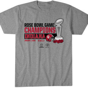 Indiana Football CFP Rose Bowl Champions Trophy T-Shirt