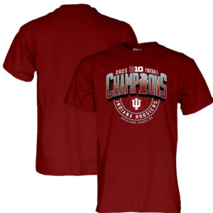 Indiana Hoosiers 2025 Big Ten Football Champions Locker Room T-Shirt