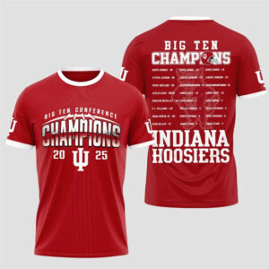 Indiana Hoosiers Big Ten Conference Champions 2025 T-Shirt