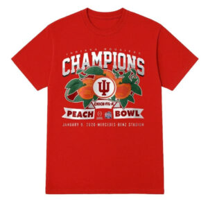 Indiana Hoosiers Chick-fil-A Peach Bowl 2025-2026 Champions Shirt