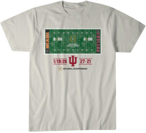 Indiana Hoosiers Football CFP National Champions Field T-Shirt