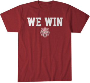 Indiana Hoosiers Football CFP National Champions We Win T-Shirt