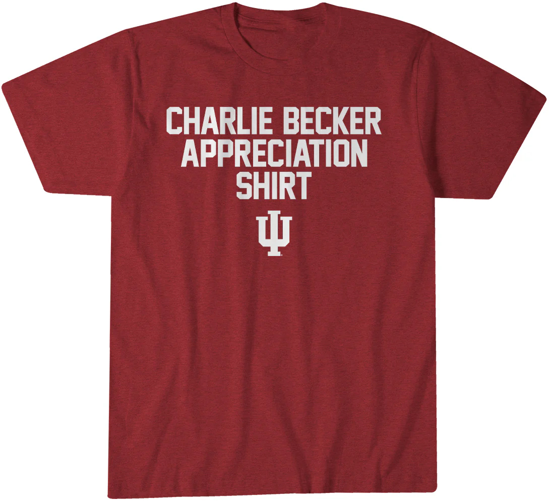 Indiana Hoosiers Football Charlie Becker Appreciation T-Shirt 1 Indiana Hoosiers Football Charlie Becker Appreciation T-Shirt