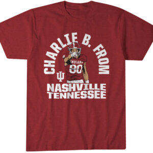 Indiana Hoosiers Football Charlie Becker From Nashville Tennessee T-Shirt