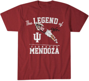 Indiana Hoosiers Football The Legend Of Fernando Mendoza T-Shirt