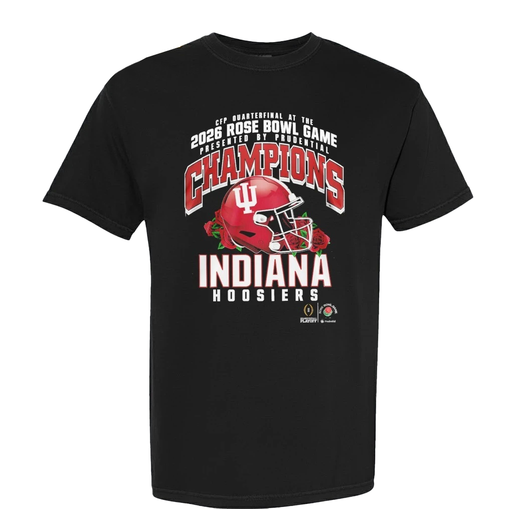 Indiana Hoosiers NCAA 2026 Rose Bowl Game Champions Shirt 1 Indiana Hoosiers NCAA 2026 Rose Bowl Game Champions Shirt