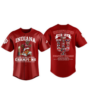 Indiana Hoosiers National Champions Perfect Season Baseball Jersey