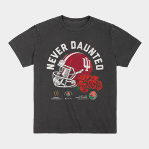 Indiana Hoosiers "Never Daunted" 2026 Rose Bowl T-Shirt