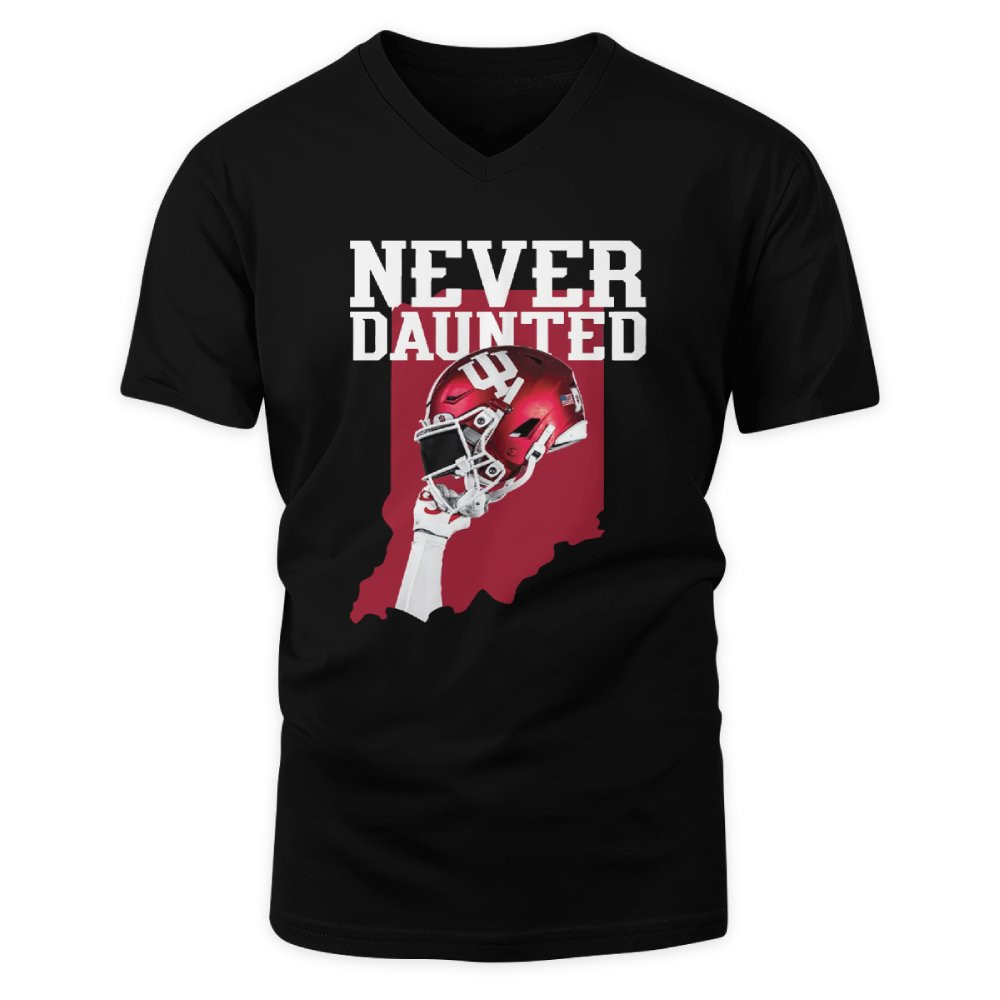 Indiana Hoosiers Never Daunted Football State T-Shirt 2 Indiana Hoosiers Never Daunted Football State T-Shirt - Image 2