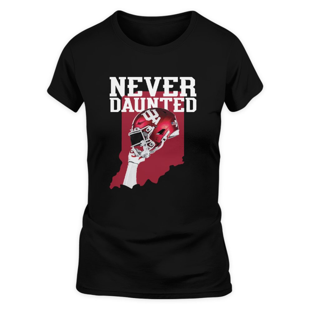 Indiana Hoosiers Never Daunted Football State T-Shirt 3 Indiana Hoosiers Never Daunted Football State T-Shirt - Image 3