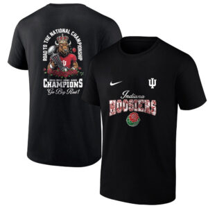 Indiana Hoosiers Road to The National Championship 2026 NCAA Rose Bowl Game Shirt