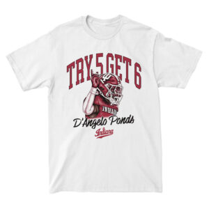 Indiana Hoosiers "Try 5 Get 6" D'Angelo Ponds T-Shirt
