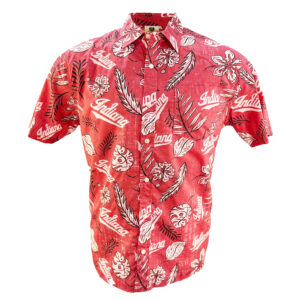 Indiana Hoosiers Vintage Floral Hawaiian Shirt