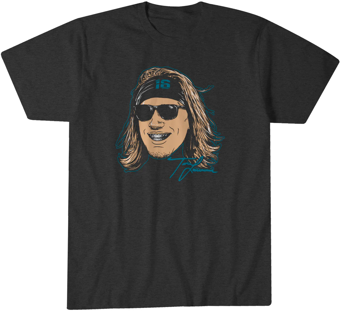 Jacksonville Jaguars Trevor Lawrence Grill Swag Head T-Shirt 1 Jacksonville Jaguars Trevor Lawrence Grill Swag Head T-Shirt