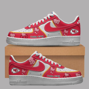 Kansas City Chiefs x Hello Kitty Air Force 1 Shoes Sneakers