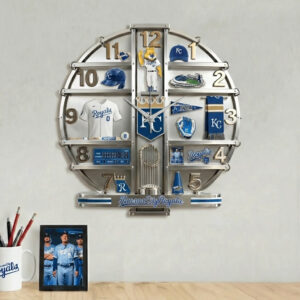Kansas City Royals Home Decorative 3D Wall Clock