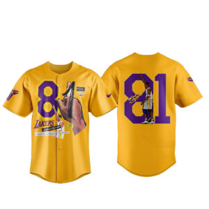 Kobe Bryant 20th Anniversary 81 Points Baseball Jersey