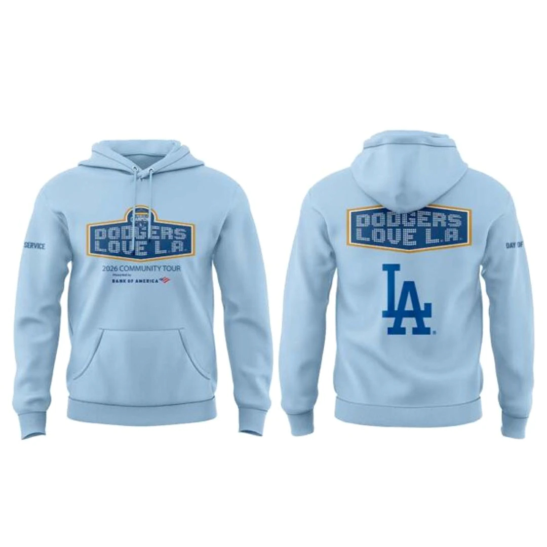 Los Angeles Dodgers Love Los Angeles Community Tour Shirt 2 Los Angeles Dodgers Love Los Angeles Community Tour Shirt - Image 2