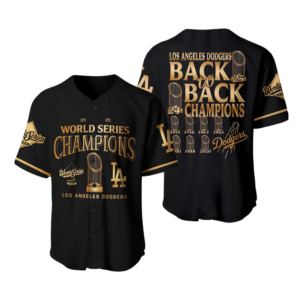 Los Angeles Dodgers World Series Champions 2025 Gold Baseball Jersey