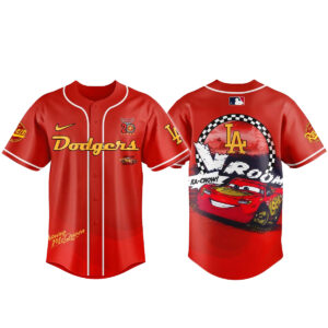 Los Angeles Dodgers x Cars Lightning McQueen 20th Anniversary Baseball Jersey