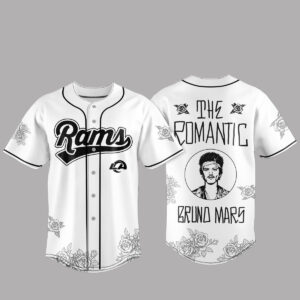 Los Angeles Rams x Bruno Mars The Romantic Tour Baseball Jersey