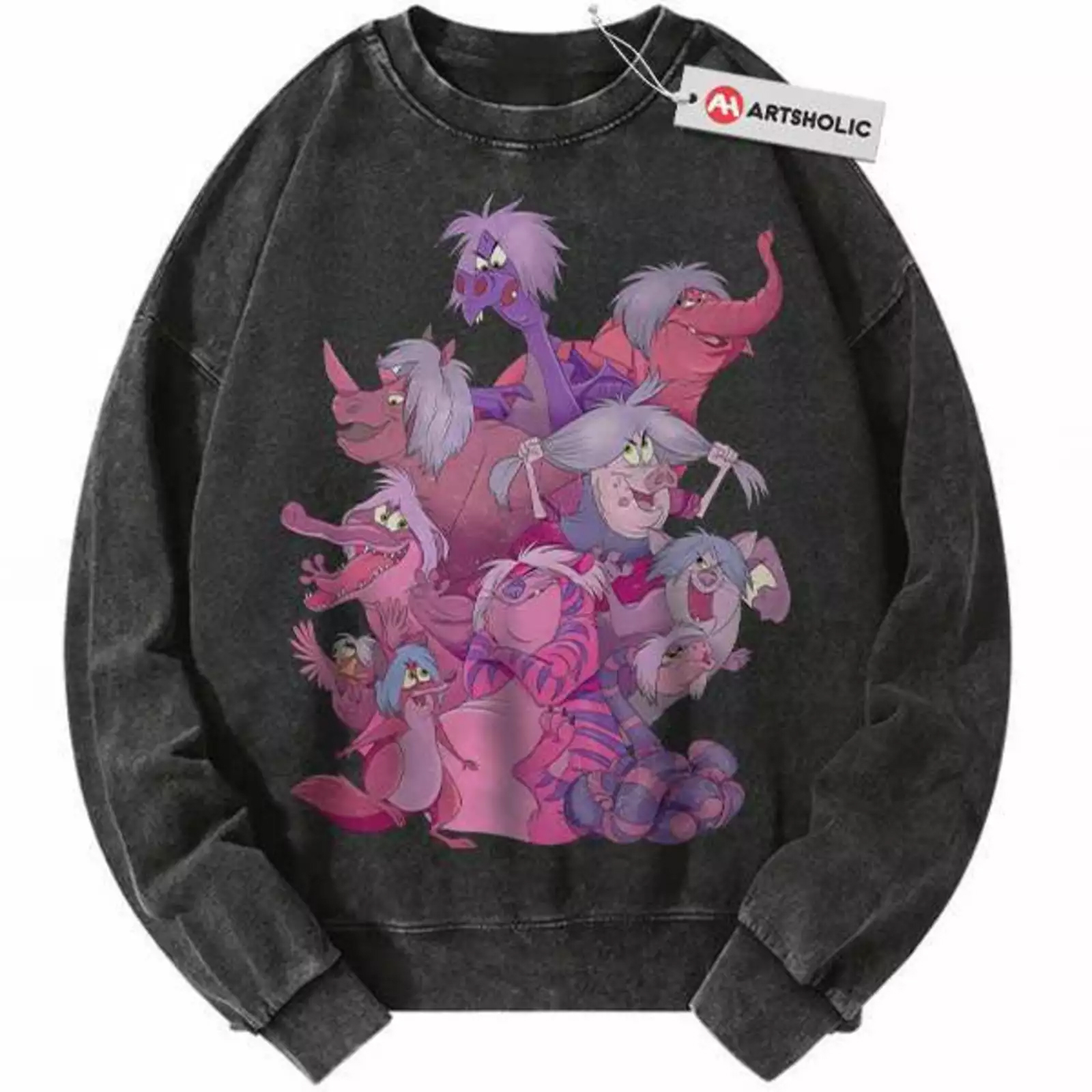 Madam Mim The Sword in the Stone Washed Sweatshirt 1 Madam Mim The Sword in the Stone Washed Sweatshirt