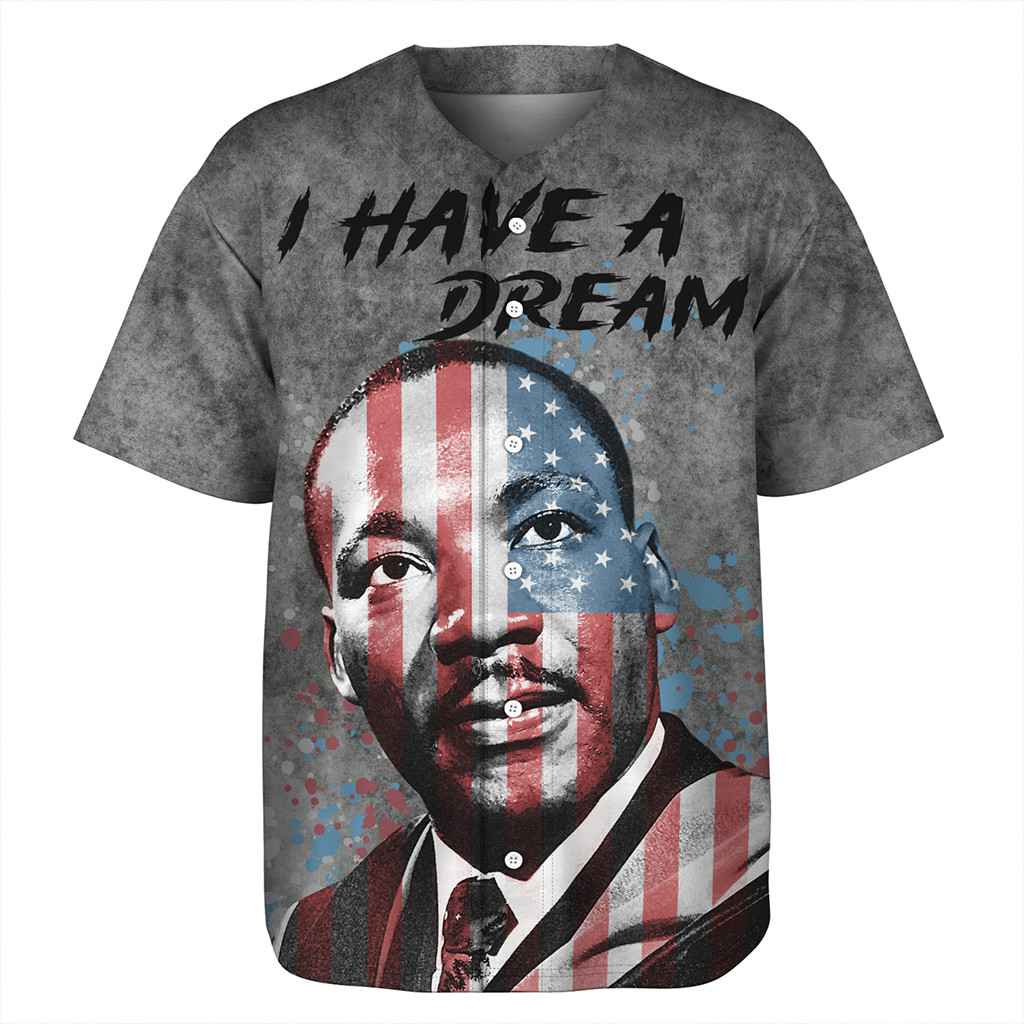Martin Luther King I Have A Dream History Baseball Jersey 1 Martin Luther King I Have A Dream History Baseball Jersey
