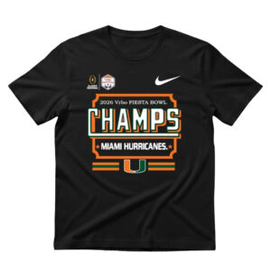 Miami Hurricanes 2026 Vrbo Fiesta Bowl Champs Shirt