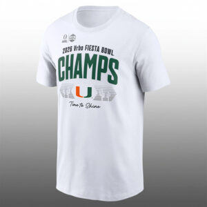 Miami Hurricanes 2026 Vrbo Fiesta Bowl Champs Time To Shine Shirt