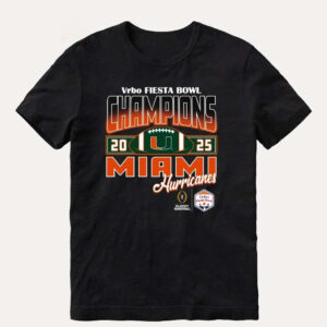 Miami Hurricanes CFP Semifinal rbo Fiesta Bowl Champions 2026 T-Shirt