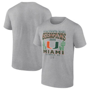 Miami Hurricanes College Football Playoff 2026 Fiesta Bowl Champions Hometown Pride T-Shirt