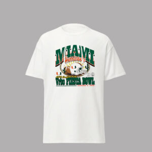 Miami Hurricanes Fiesta Bowl 2026 Helmet T-Shirt