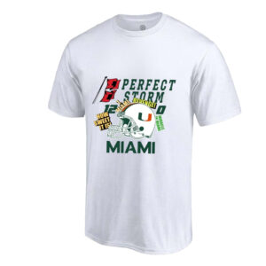 Miami Hurricanes Perfect Storm Helmet T-Shirt