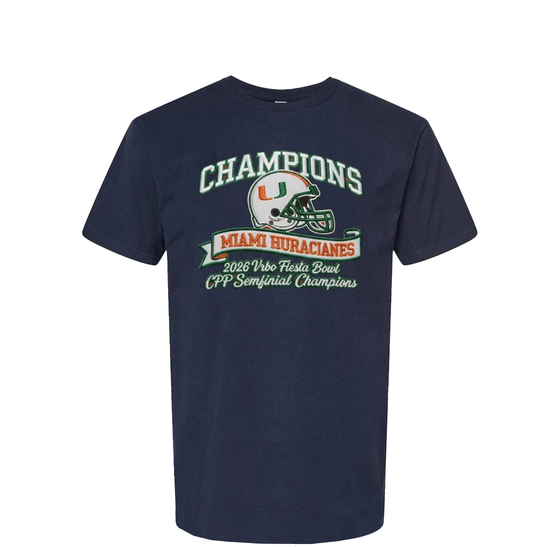 Miami Hurricane Wins 2025-2026 Vrbo Fiesta Bowl CFP Semifinal Champions T-Shirt 1 Miami Hurricane Wins 2025-2026 Vrbo Fiesta Bowl CFP Semifinal Champions T-Shirt