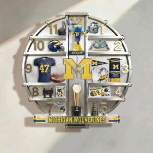 Michigan Wolverines Home Decorative 3D Wall Clock
