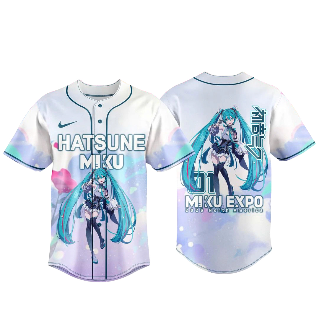 Miku Expo 2026 North America Baseball Jersey 1 Miku Expo 2026 North America Baseball Jersey
