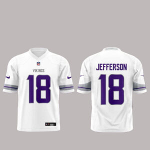 Custom Minnesota Vikings Winter Whiteout Football Jersey