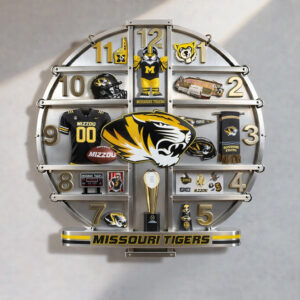 Missouri Tigers Home Decorative 3D Wall Clock