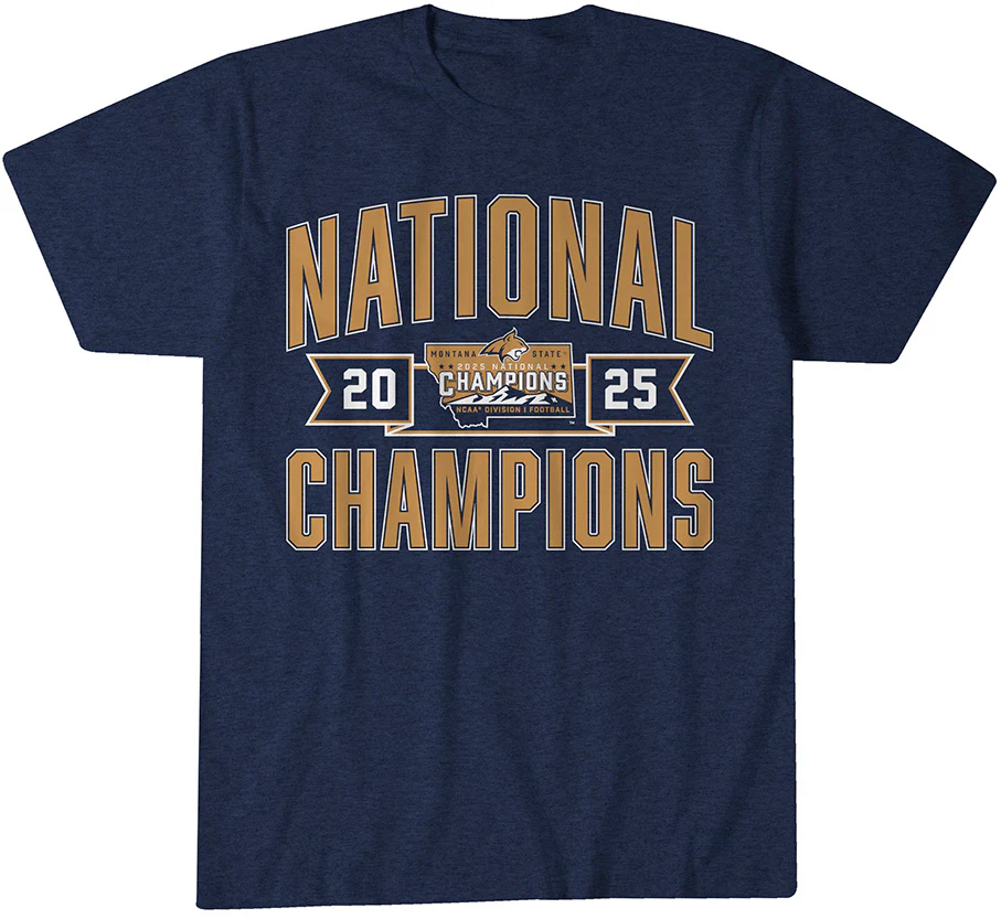Montana State Football 2025 FCS Champions T-Shirt 1 Montana State Football 2025 FCS Champions T-Shirt